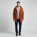 Parka da uomo con cappuccio regolabile