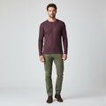 Maglia da uomo a nido d'ape con maniche lunghe