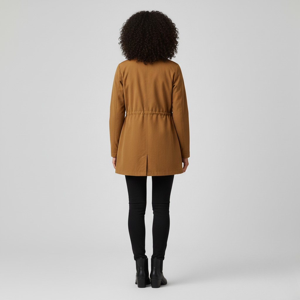 Giacca utility da donna con coulisse in vita