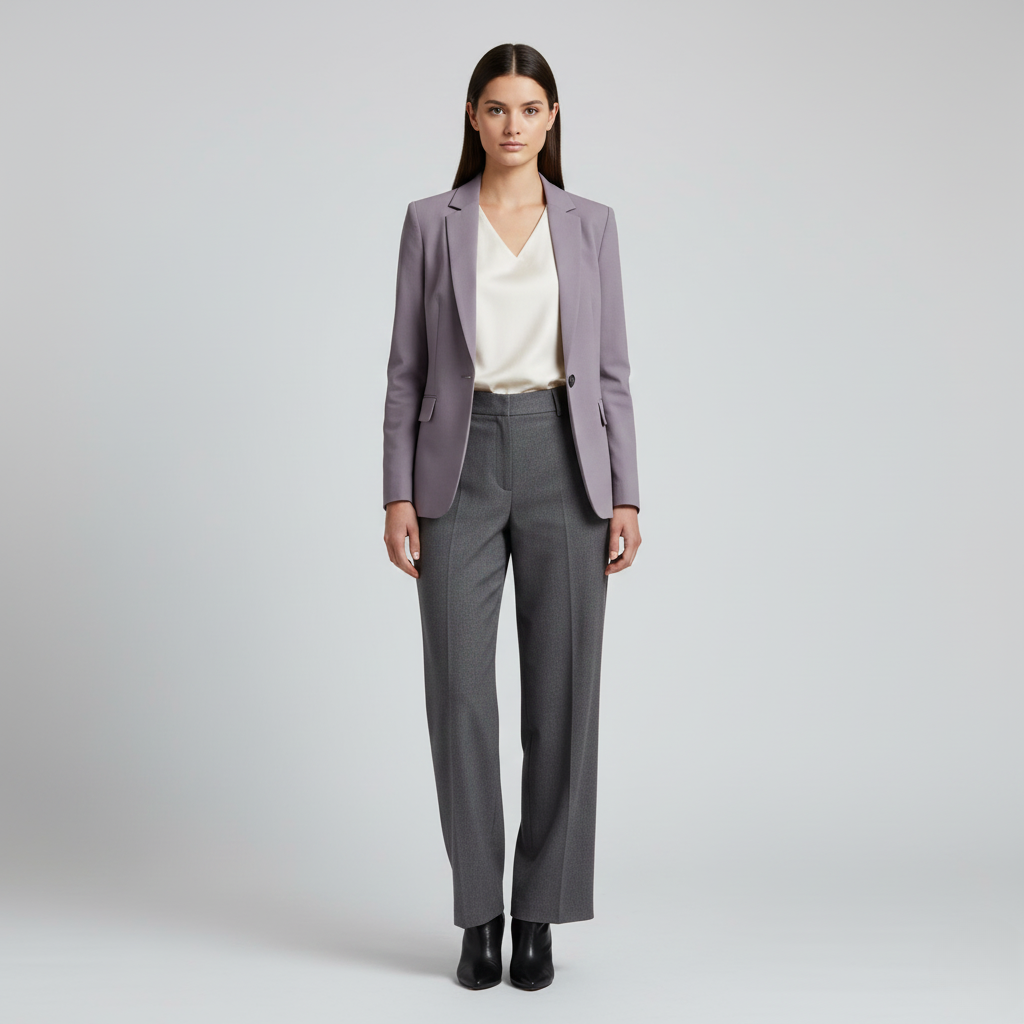 Blazer da donna a un bottone con taglio sagomato