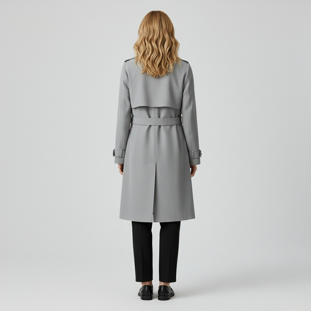 Trench classico da donna con bottoni