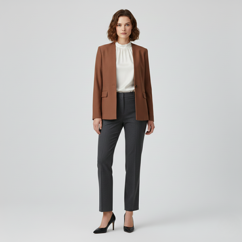 Blazer da donna monopetto con linea sagomata