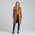 Cappotto sartoriale da donna con revers