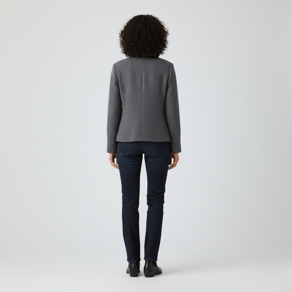 Giacca sartoriale da donna senza collo