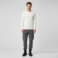 Maglia da uomo con texture e maniche lunghe